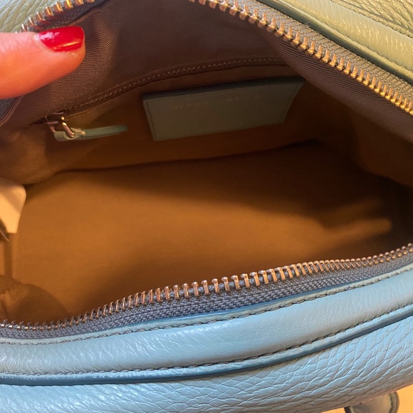 MARC JACOBS Tiffany Blue Recruit Bauleto Leather Satchel Bag - Picture 7 of 9